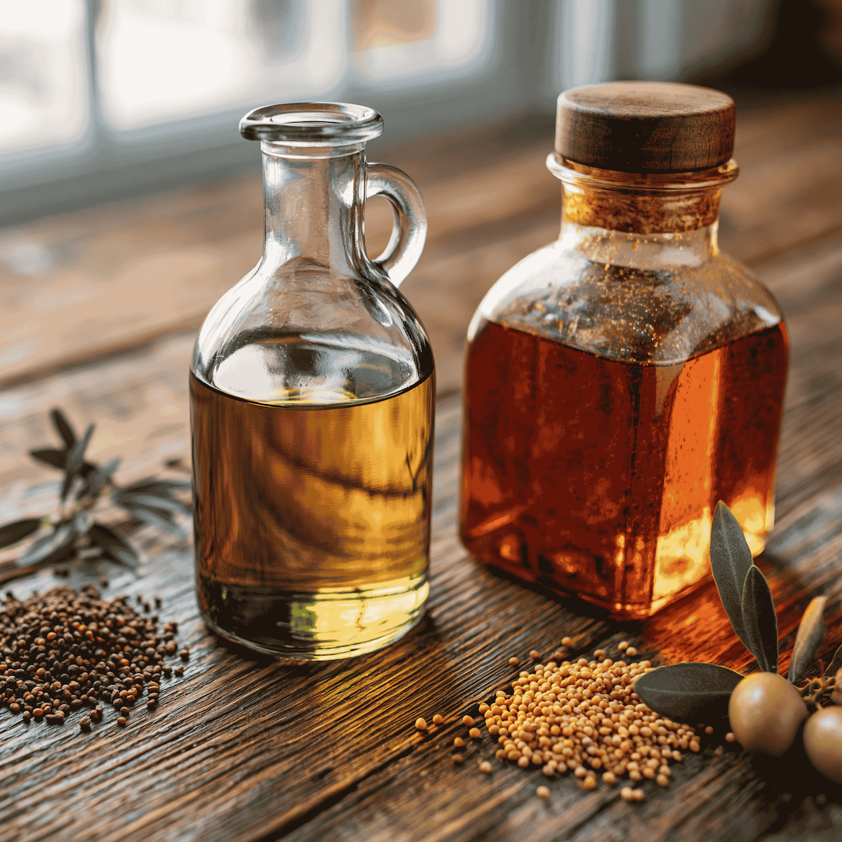 Olive Oil vs Mustard Oil: Cooking, Hair, Skin, Heart Health & Complete Comparison